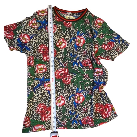 Fresh Prints of Bél-Air floral leopard print tshirt. Sz M - Picture 14 of 15